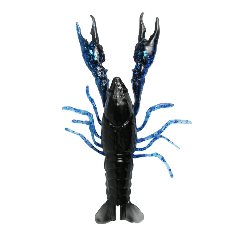 U.S.A. Bass Tackle 4D Cluster Bomb Craw - Pre-Rigged Soft Plastic Crawfish Lure With Owner Hook, For Bass Fishing