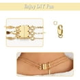 thumbnail image 5 of 18k Gold Lobster Claw Clasp Gold Filled with Closed Jump Rings for Necklaces Bracelet Or Jewelry Making, Made in Italy.3 Pieces 18k Gold (0.47 x 0.16 inch)), 5 of 5