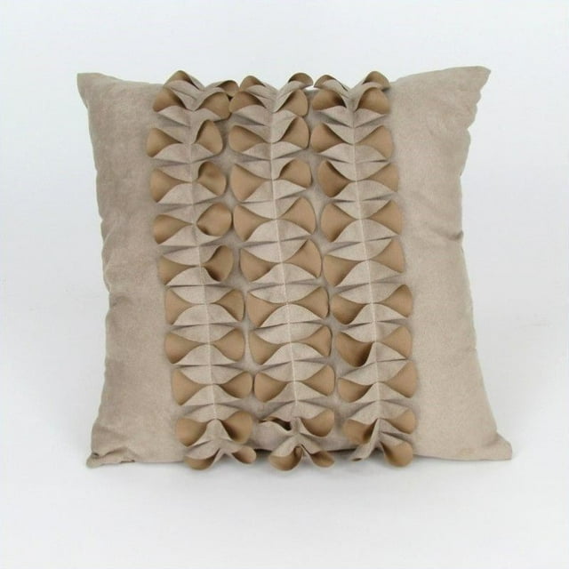 Wayborn Coussin Décoratif en Suède 18 Pouces x 18 Pouces en Beige