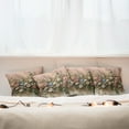 thumbnail image 5 of Ambesonne Floral Eucalyptus Throw Pillow Cover Pack of 4, Boho Wild Garden, 4 Pcs-26" x 26", Rose and Olive Green, 5 of 5