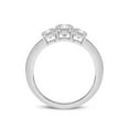 thumbnail image 3 of TimeLe$$ Classics Emerlad Cut Lab Grown Diamond Three Stone Engagement Ring in 14K White Gold - 1 Carat TW (Ring Size: 5), 3 of 6