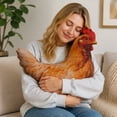 thumbnail image 4 of 16Inch Realistic Hen Plush Doll Cute Stuffed Throw Pillow Soft and Comforting Sleep Companion for Home Desktop Decoration Ideal Gift (1PC), 4 of 4