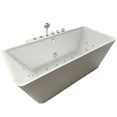thumbnail image 4 of Ariel Arl-701 Catania 68" Free Standing Acrylic, Fiberglass Whirlpool Tub - White, 4 of 6