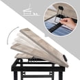 thumbnail image 4 of SONGMICS Escritorio Port&aacute;til, para Cama Sof&aacute;, Bandeja con Patas Plegables de Altura Ajustable, (61-68.3) x 34.9 x (22.5-32) cm, Greige MLLD105W01, 4 of 8