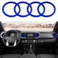 thumbnail image 1 of Para Tacoma 2023 A/C Anillo de ventilación cubierta interior salida de aire acondicionado accesorios de decoración compatibles con Toyota Tacoma 2016-actual kit de 4 piezas-azul, 1 of 1