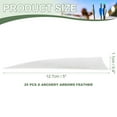 thumbnail image 2 of Uxcell Arrow Vanes Turkey Archery Arrows Feather Fletching Left Wing Fit for Hunting Target Shooting White 5 Inch, 25Pcs, 2 of 5