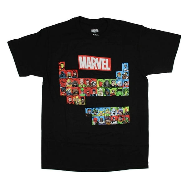 marvel periodic table t shirt