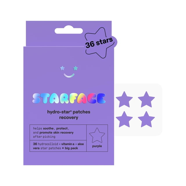 Parches de recuperación Hydro-Star de Starface para el cuidado de la piel, 36 unidades