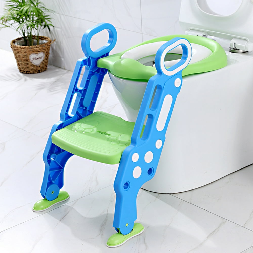 NonSlip Kids Toilet Potty Soft Padded Seat Step Up Training Stool Chair Toddler Ladde Walmart