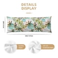 thumbnail image 3 of Bingfone Body Pillow Cover Long Pillow Case With Zipper Decorative Bedding Pillowcase 20"X54" Soft Cushion Pillow Case For Bedroom-Watercolor Palm Tree, 3 of 8