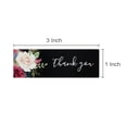 thumbnail image 2 of Wrapables 3" x 1" Small Business Thank You Stickers Roll, Sealing Stickers and Labels for Boxes, Envelopes, Bags, Packages, Floral Black (120 stickers), 2 of 4