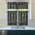 thumbnail image 3 of Kitchen Food Cooking Chef Kitchen Curtain Valance 3 Piece Set for Kitchen Curtains and Valance Set Short Curtain Sink Window Decor 36 Inch Small Window Treatment Tier 27.5x36 Length, 3 of 6