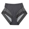thumbnail image 1 of Breathable Underwear Underpants Mid Waist Invisible Women Briefs Bikini Seamless BLACK L, 1 of 1