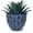 Capri Blue, variant on Headwind Glazed Ironstone Diamonte Collection – Crimson Red 6-Inch Decorative Plant Pot, Indoor & Outdoor, Vintage Diamond-Textured, Lightweight & Weather-Resistant for Garden Use by Robert Allen