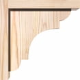 thumbnail image 3 of 5 1/2"W x 10"D x 10"H New Brighton Smooth Corbel w/Backplate, Douglas Fir, 3 of 9