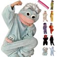 thumbnail image 2 of Halloween Big Mouth Monster Onesie Silly Monster Onesie | Funny Onesies For Adults Plush Onesie Pajamas Cozy Home Loungewear Couples Matching Pajamas (No Shoes Included), 2 of 5