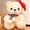 White, variant on Cute Little Bear Plush Toys Doll Christmas Decorative Gift