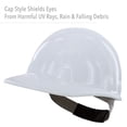 thumbnail image 3 of Casco duro tipo gorra termoplástico SuperEight de Honeywell de fibra metálica con suspensión de trinquete de 8 puntos Alta visibilidad Naranja fuerte Mediano, 3 of 7