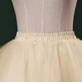thumbnail image 3 of Telankuip Candy Colors Tutu Skirts for Women 2025 50s Vintage Layered Ballet Bubble Dance Skirt for Party Lightweight Comfy Irregular Hem Mini Short Dress Beige XL, 3 of 5
