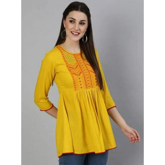 Tunic Tops | Tunics for Women | Tunic Tops for Jeans | Tunics for Leggings | Ladies Tunic Tops | Indian Kurta for Women | Short Kurti Top