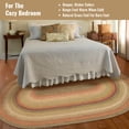 thumbnail image 4 of Homespice Kingston Jute Braided Area Rug, 8' x 10' Oval Multi Color, Reversible, Natural Jute Yarn Rustic, Country, Primitive, Farmhouse Style, 4 of 9