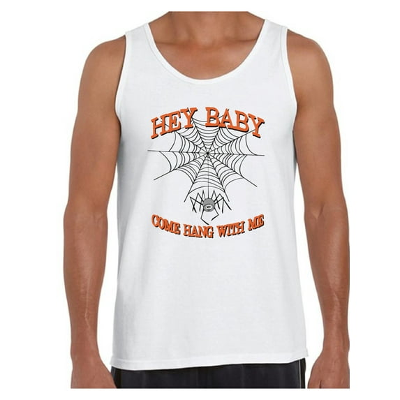 Awkward Styles Men's Halloween Graphic Tank Tops Hey Baby Come Hang with Me Costume