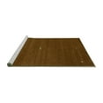 thumbnail image 2 of Ahgly Company Machine Washable Indoor Square Abstract Turquoise Blue Contemporary Area Rugs, 6' Square, 2 of 4