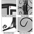 thumbnail image 2 of Gymax Fireplace Screen with Hinged Magnetic Two-doors Flat Guard Freestanding Black, 2 of 9