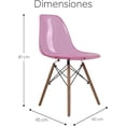 thumbnail image 3 of Silla Eames Rosa De Acrilico, 3 of 6
