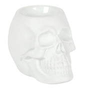 White Skull Oil Burner by Medieval Collectibles
