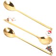 thumbnail image 3 of 3pcs Xmas Dessert Spoons Stirring Spoons with Christmas Elements Pendants, 3 of 7