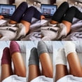 thumbnail image 5 of Douhoow 1 Pair Solid Colors Knitted Stocking Women Warm Thigh High Over the Knee Socks, 5 of 5