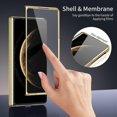 thumbnail image 4 of For Huawei Mate X6 Case AG Matte Hard PC Folding Phone Cover with Tempered Glass Front Film - Black, 4 of 5