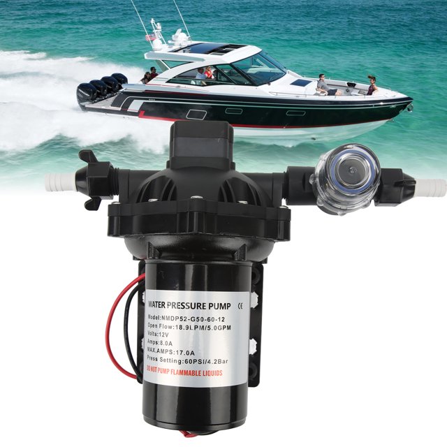 Bomba de Diafragma, Ingeniería RÁPIDA Ingeniería de Protección Contra Sobrecarga de Plástico Bomba de Agua de 12 V Para Bote Marino Para Vehículos Recreativos