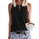 thumbnail image 1 of Camisa Sin Mangas para Mujer, Camiseta Sin Mangas Con Cuello Redondo en la parte Delantera, Informal, Holgada, De Color Sólido, Para Fiestas y Compras, 1 of 2