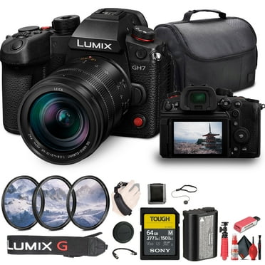 Panasonic Lumix GH7 Mirrorless Micro Four Thirds Camera with 12-60mm F/2.8-4 Lens (DC-GH7LK)   64GB Card   More