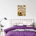 thumbnail image 5 of Rustic Wall Art Sunflower Butterfly Quetes Canvas Print Let Your Smile Change The World Country Flower Painting Inspirational Artworks Kitchen Home Decor For Bathroom Living Room Bedroom 12x16inch, 5 of 6