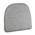 thumbnail image 3 of Gripper Non Slip 15"x16" Kendal Nickel Gray Chenille Chair Cushions, Set of 4, 3 of 6