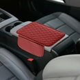 thumbnail image 4 of Car Center Console Cover, PU Leather Pad Protector With 2 Storage Bags, 2025 New Universal Car Center Console Armrest Cover for Vehicle, Car Interior Accessories, Wine, 4 of 6