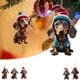 thumbnail image 2 of A Set Of Christmas Dog Car Accessories Decorated With Acrylic Family Pendants (5pcs), 2 of 9