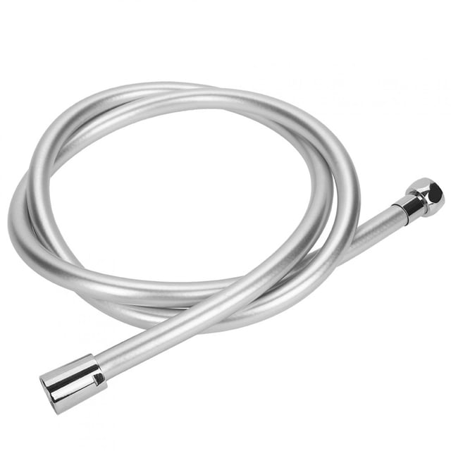 Nimomo Manguera de Ducha de 1,5 m, Tubo de Manguera de Ducha Flexible de PVC Plateado para Cabezal de Ducha de Mano de baño