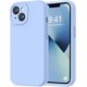 thumbnail image 1 of Funda Protectora de Silicona, Apta para Cámara, Forro Antiarañazos. Azul Claro. para iPhone 13 6.1", 1 of 7