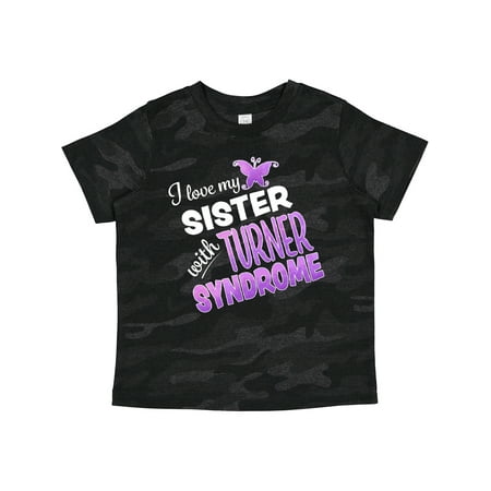 

Inktastic I Love My Sister with Turner Syndrome Gift Toddler Boy or Toddler Girl T-Shirt