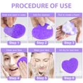 thumbnail image 4 of Esponjas faciales Spunspon de celulosa con forma de corazón, 100 unidades, 4 of 7