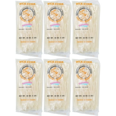 Pad Thai Rice Stick Noodles, 3mm Width, Pack of 6 (16 Ounce each)
