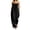 Black, variant on Women's Strapless Smocked Bust Jumpsuit Front Tie Detail Elegant Summer Romper Green M