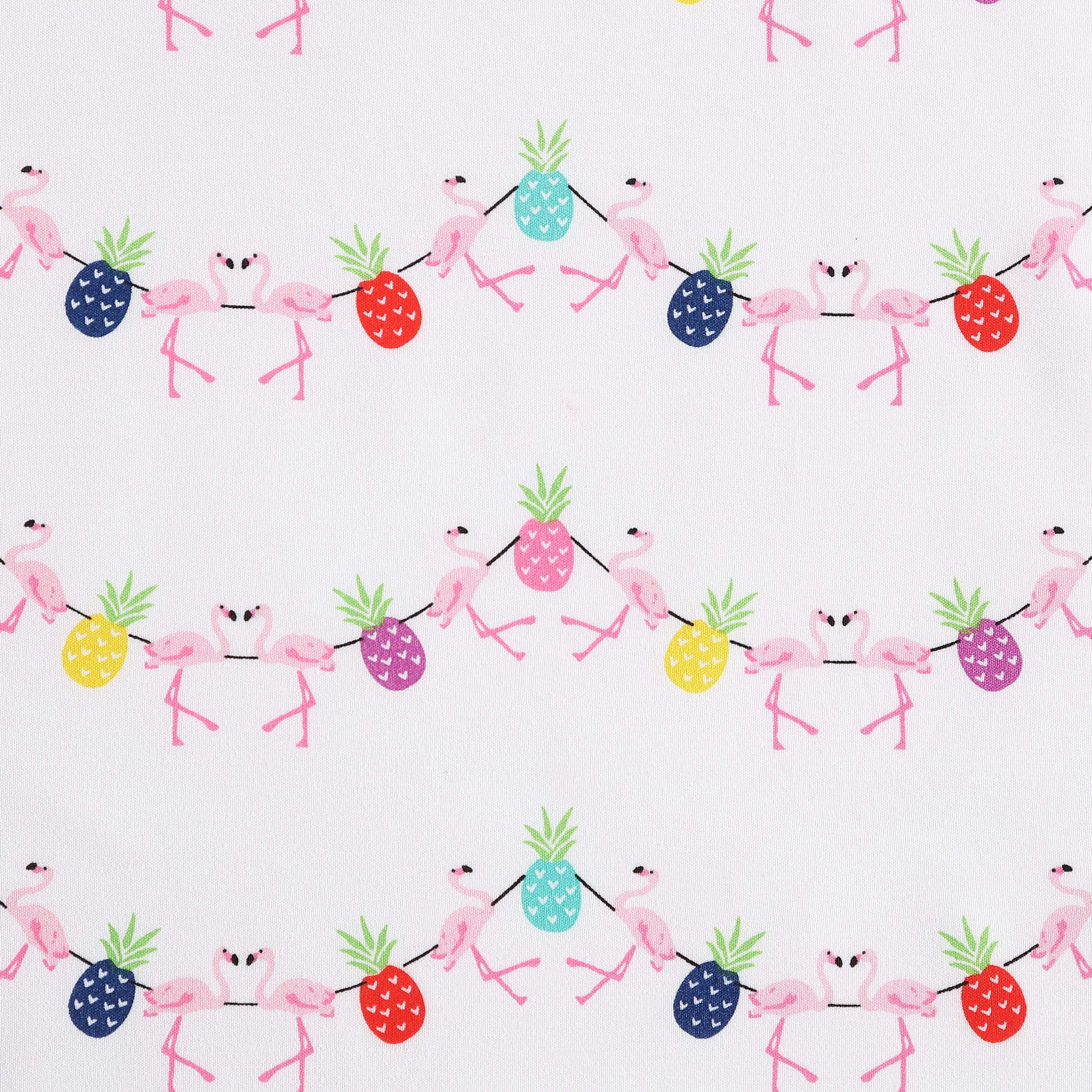 Beatrice Home Fashions, Whimsical Print 4PC Sheet Set, King, Flamingo Pineapple