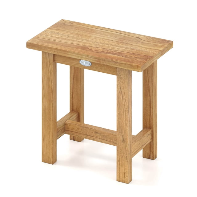 YKITRDA 20” Teak Shower Bench Waterproof Shower Stool for Shaving Legs, Spa Bath Seat for Bathroom, Indoor & Outdoor Use