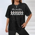 thumbnail image 5 of Three Days Grace Man's Vintage Oversized T Shirt Cotton Graphic Short Sleeve Shirts Round Neckline Clothing Unisex Tees Shirts, 5 of 8