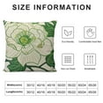 thumbnail image 5 of Nawypu Comfy Pillow Cover 18x18in Honshu in Robins Egg Blue Floral Vintage Throw Pillow Cases Turquoise Teal Green Flower Farmhouse Decor Square Throw Cushion Case for Bench Outdoor Holiday Party, 5 of 5